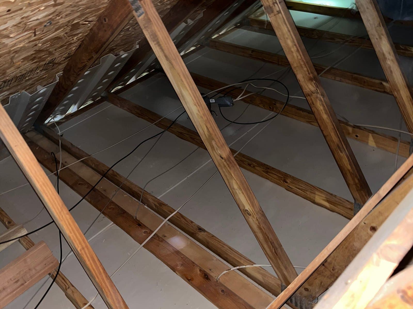 New Jersey attic stripped back to the joists, ready for fresh insulation