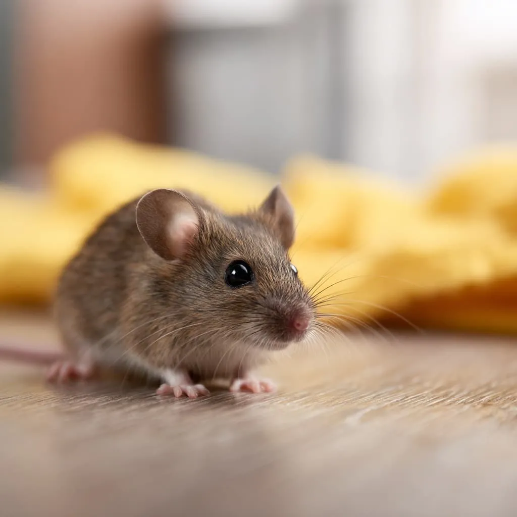 Active rodent infestation signs inside an attic