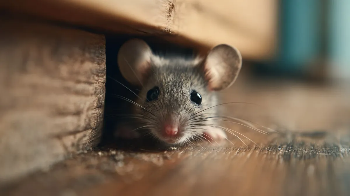 Mouse activity near a tight interior gap