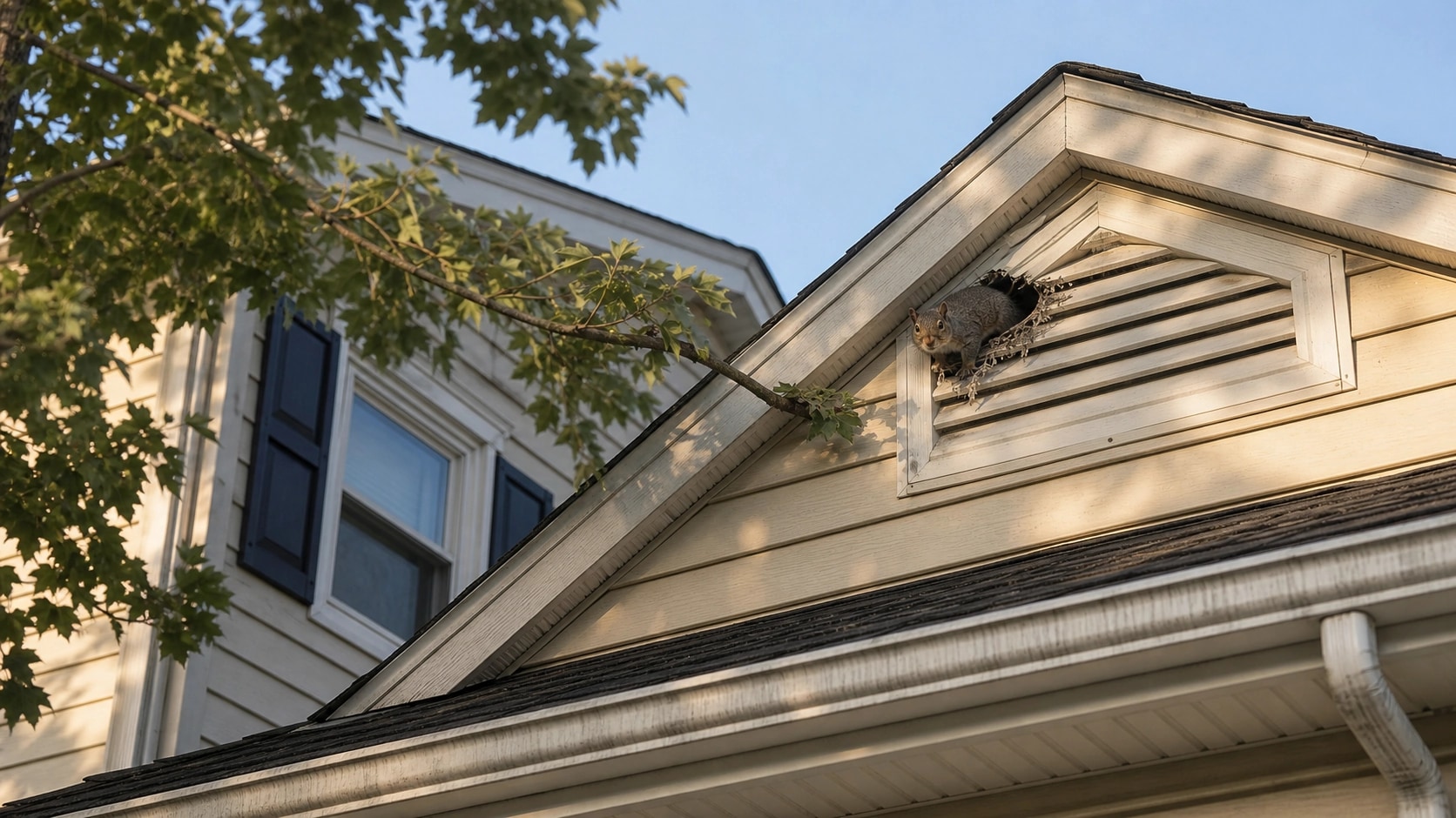 Attic Fanatics crew after squirrel removal and exclusion