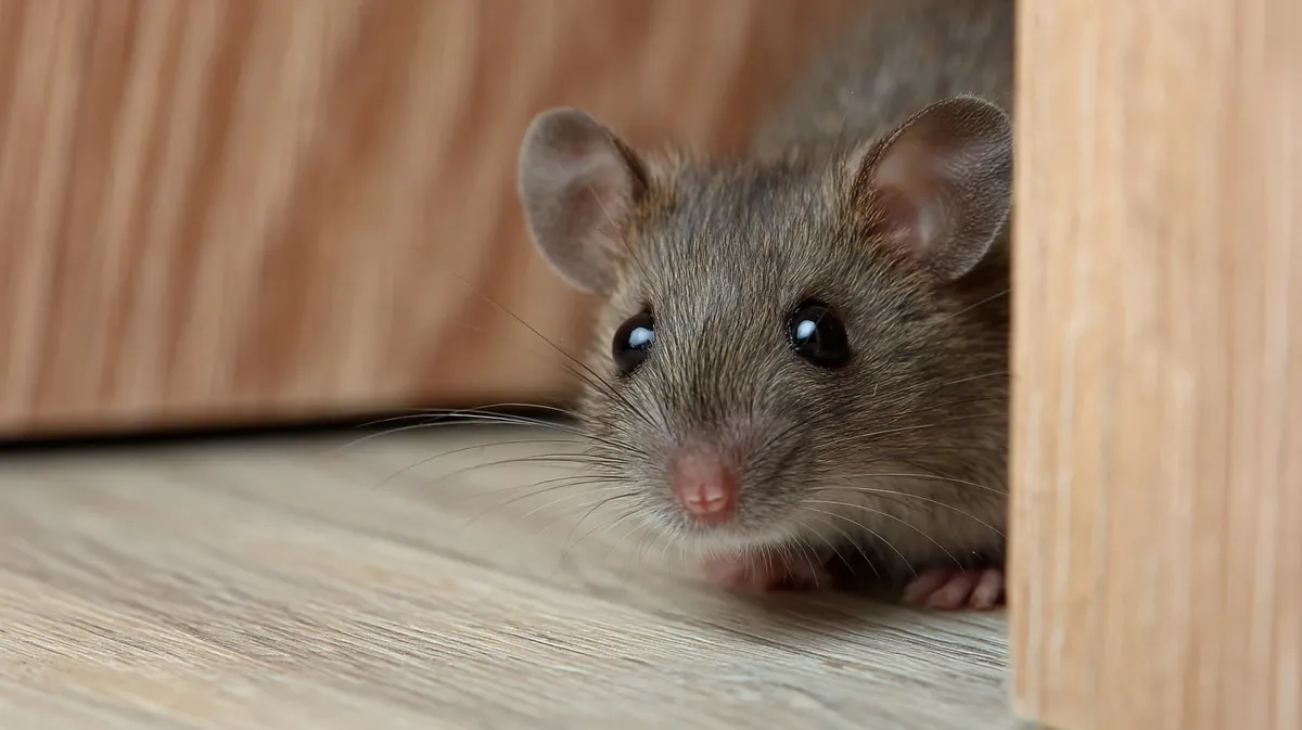 Mouse moving through a narrow interior gap